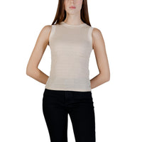 Image 4 : Débardeur Guess femme marron col rond élégant, vue d'ensemble — delvale