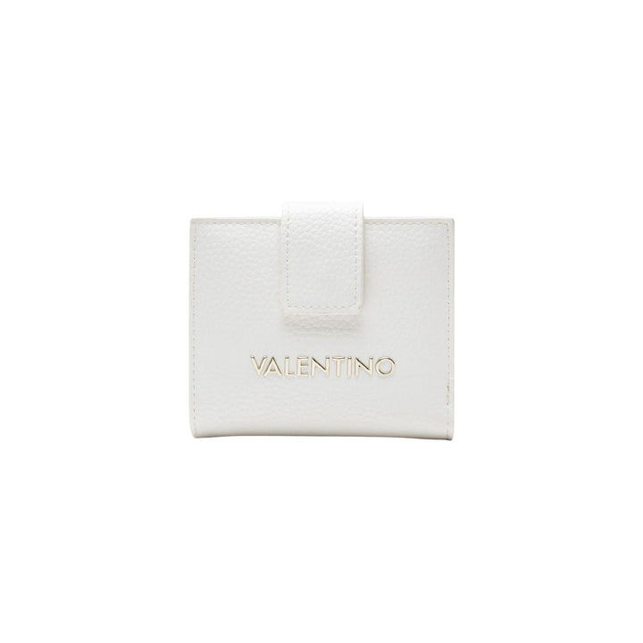 Image 1 : Portefeuille Valentino Bags femme blanc en polyuréthane avec fermeture zip — delvale