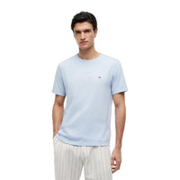 Image 6 : Vue de dos du t-shirt Tommy Hilfiger homme vert, coupe regular, tissu en coton organique — Delvale