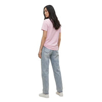 Image 3 : T-shirt manches courtes Replay femme rose coupe parfaitement ajustée — delvale