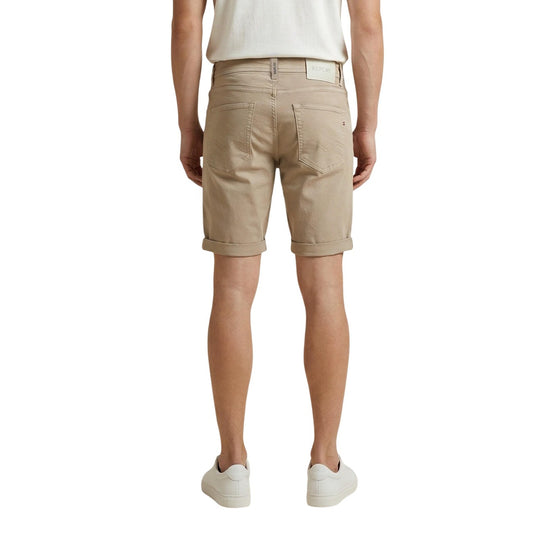 Image 2 : Détail fermeture et poches du bermuda Replay homme beige — Delvale