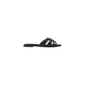 Pinko Mules Femme Noir Cuir Bout Pointu