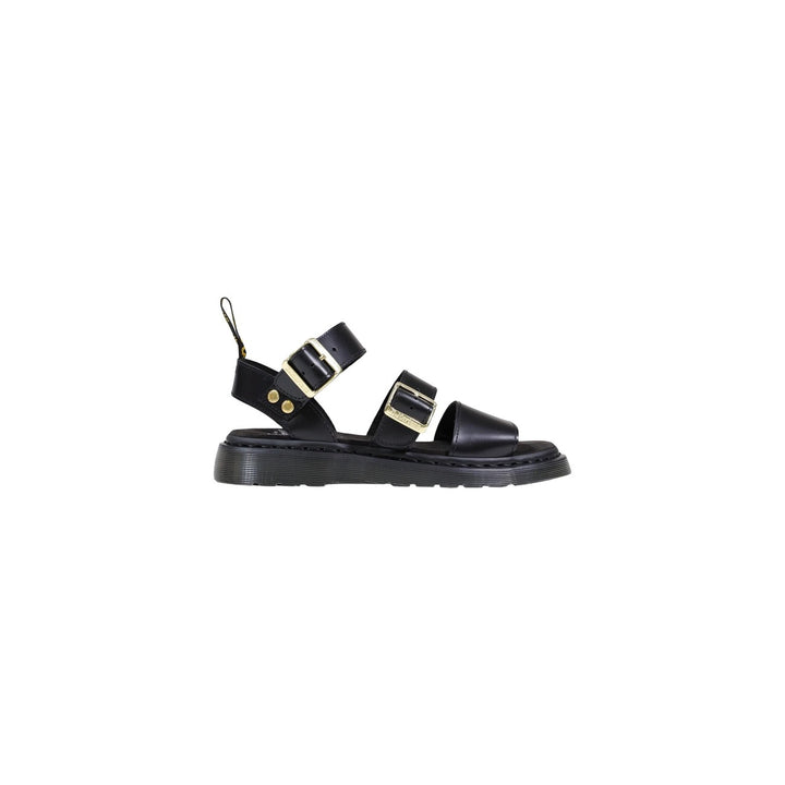 Image 1 : Sandales Dr. Martens Gryphon Atlas noires en cuir avec brides à boucles réglables pour femme — delvale