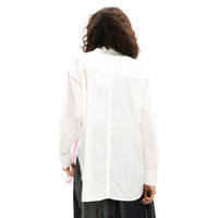Image 3 : Chemise blanche Desigual femme motifs floraux délicats style bohème — delvale