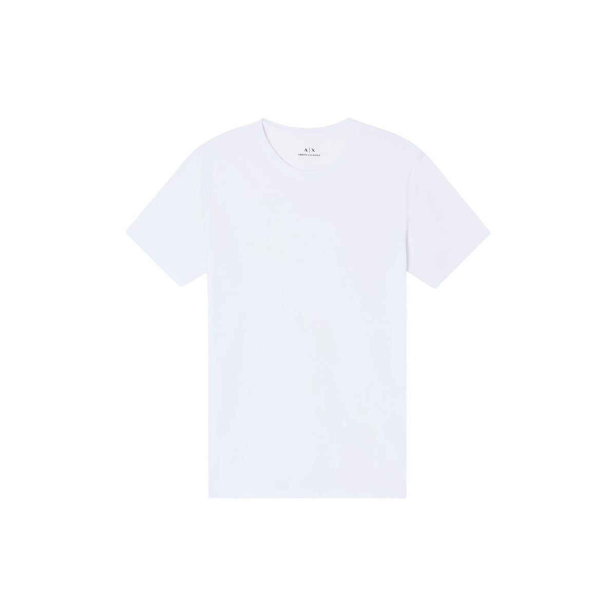 Image 1 : T-shirt Armani Exchange blanc homme col rond manches courtes — Delvale