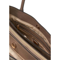 Image 3 : Détail du sac à main Guess beige en polyuréthane premium, finitions élégantes — delvale
