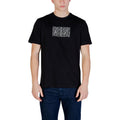 T-Shirt Armani Exchange Homme Print Block Coton Noir