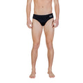 EA7 Maillot de bain homme noir polyester stretch