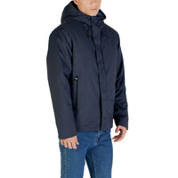 Image 3 : Vue d'ensemble veste Ea7 homme bleu marine à capuche, coupe regular — Delvale
