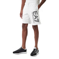 Ea7 Pantalon Homme Blanc Coton avec Lacets