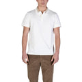 Guess Homme Polo Piqué Bicolore Col Contrasté