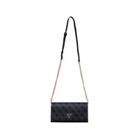 Image 2 : Détail sac Guess noir pour femme, bandoulière ajustable et finitions premium — delvale