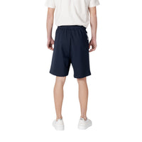 Image 2 : Détail coupe bermudas Ea7 homme bleu marine style sportif — Delvale
