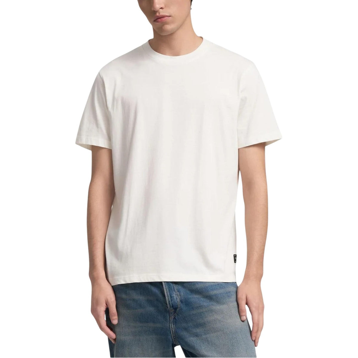 Image 4 : Détail col rond et manches courtes t-shirt Replay homme vert — Delvale