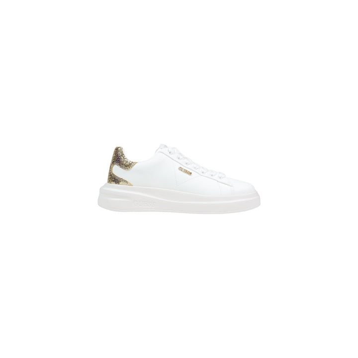 Image 1 : Baskets Guess femme blanches en cuir avec lacets, vue de face — delvale