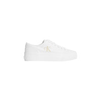 Image 1 : Baskets Calvin Klein Jeans blanches à plateforme pour femme, vue de profil — delvale
