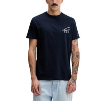 Image 4 : T-shirt coton organique Tommy Hilfiger Jeans marron, vue de profil — Delvale