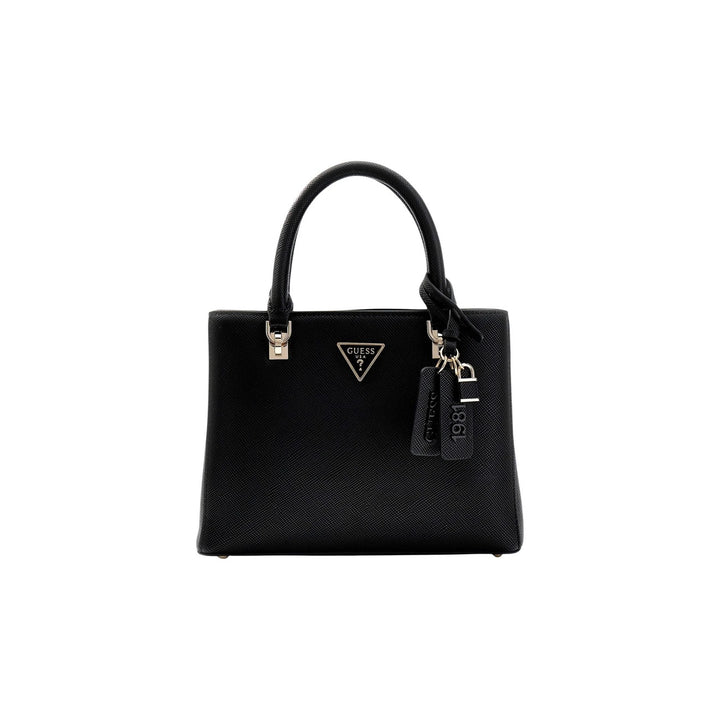 Image 1 : Sac à main Guess femme noir avec bandoulière amovible et logo signature — delvale