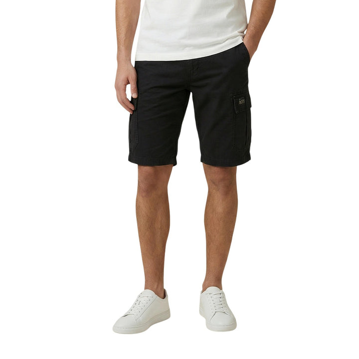 Image 1 : Bermuda noir Tommy Hilfiger Jeans homme en coton organique avec fermeture lacets — Delvale