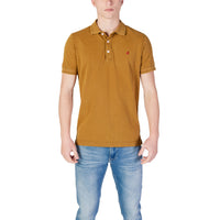Image 1 : Polo Replay homme jaune en coton, manches courtes et col rond — Delvale