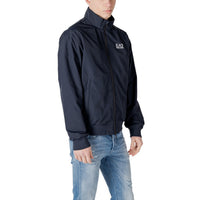 Image 3 : Veste Ea7 homme bleue détails poches frontales — Delvale
