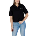 Armani Exchange T-shirt Dames Zwart Polokraag Korte Mouwen