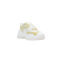 Image 2 : Baskets chunky Armani Exchange femme jaune pastel et blanc détail profil — delvale
