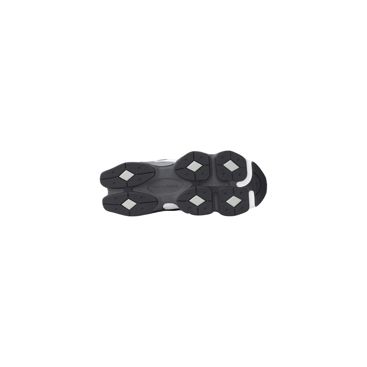 New Balance 9060 Femme Semelle Externe Noire Crantée Pods Sculptés — vue semelle — Delvale
