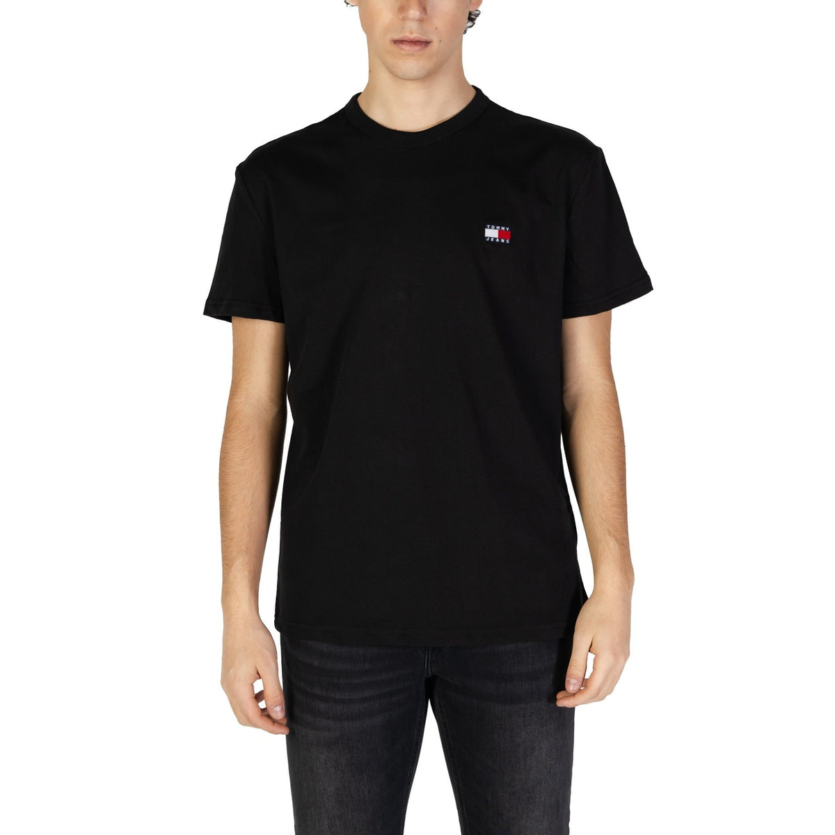 Image 5 : T-shirt blanc Tommy Hilfiger Jeans homme coton organique texture premium — Delvale