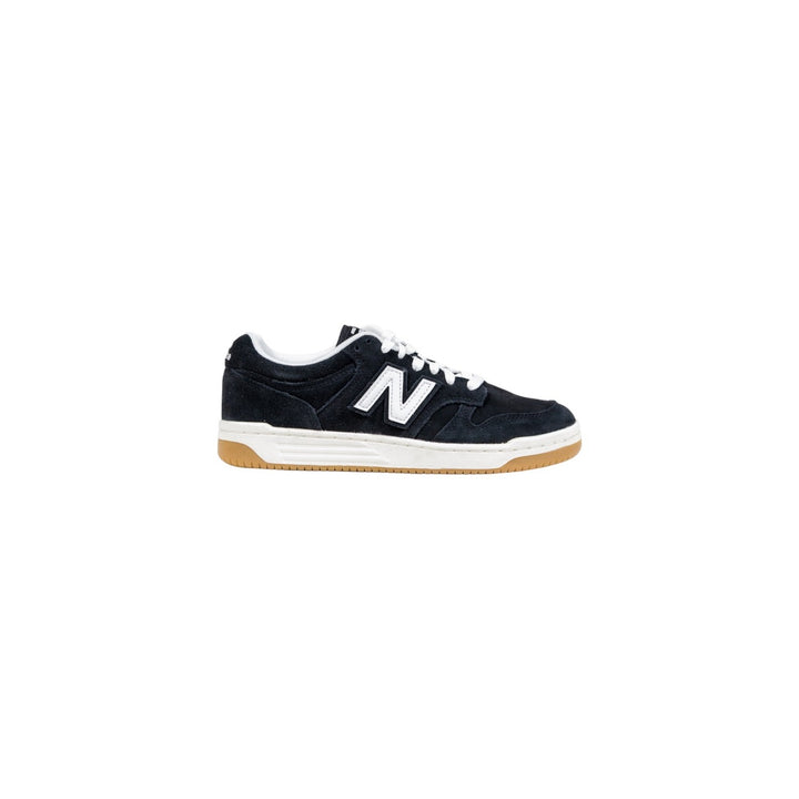 Image 1 : Baskets New Balance 480 noires femme en suède avec semelle caramel — delvale