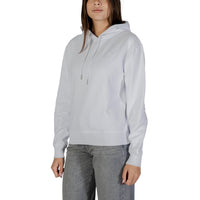 Image 3 : Vue dos sweat à capuche Calvin Klein Jeans femme blanc, coupe décontractée — delvale