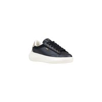 Image 2 : Sneaker Liu Jo femme plateforme noire avec logo doré sur le côté et lacets à œillets or — Delvale