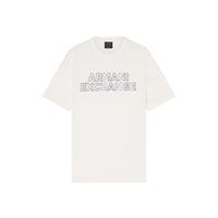 produit seul blanc :
T-shirt Armani Exchange homme blanc, inscription ton sur ton lettres capitales poitrine, fond blanc — Delvale