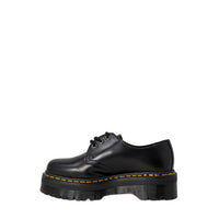 Image 2 : Dr. Martens 1461 Quad Black derbies femme détail lacets cuir premium — delvale