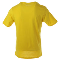 Image 2 : Vue de face du t-shirt Jeckerson homme jaune coupe slim avec inscription logo signature en lettres noires — Delvale