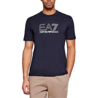 Image 5 : T-shirt Ea7 homme noir vue de dos, coupe ajustée — Delvale