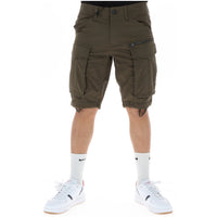 G-Star Bermuda Cargo Homme Marron Olive Coupe Droite Poches Latérales — Delvale