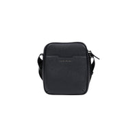 Image 1 : Sacoche Armani Exchange homme noire grainée avec inscription ton sur ton et sangle réglable — Delvale