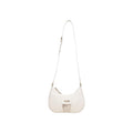 Alviero Martini Prima Classe Sac Bandoulière Demi-Lune Motif Géo Blanc Ivoire