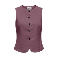 Image 7 : Gilet Only noir femme sans manches, détail de la finition et du tombé élégant — Delvale