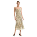 Desigual Robe Femme Beige Bretelles Col V Motif Coloré