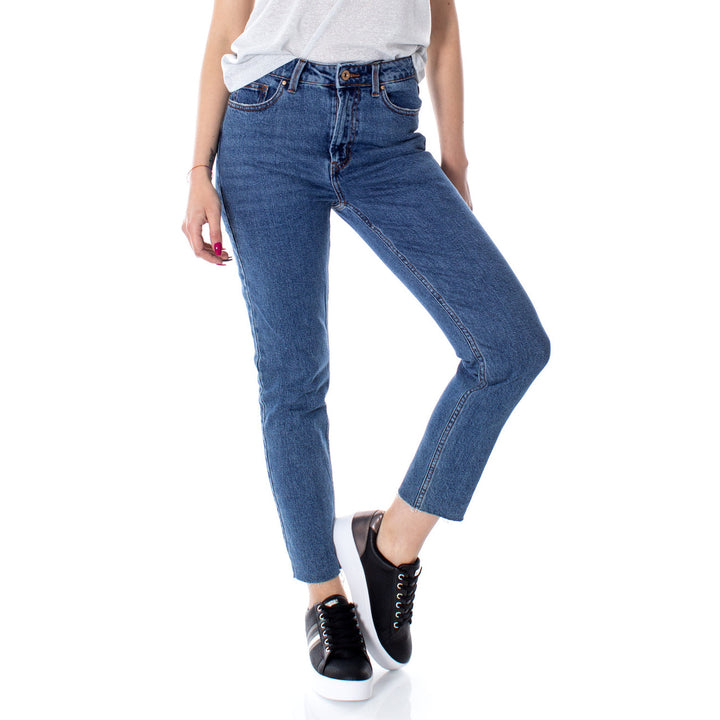 Image 1 : Jeans femme bleu Only coupe ajustée, vue de face — Delvale