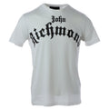 John Richmond T-shirt Gotisch Logo Print Wit Heren