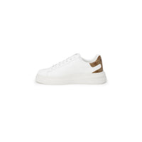 Image 3 : Baskets homme Guess blanches semelle caoutchouc et détails marron premium — Delvale