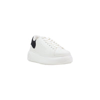 Image 2 : Sneakers Armani Exchange femme blanche plateforme, détail tige épurée et laçage — delvale
