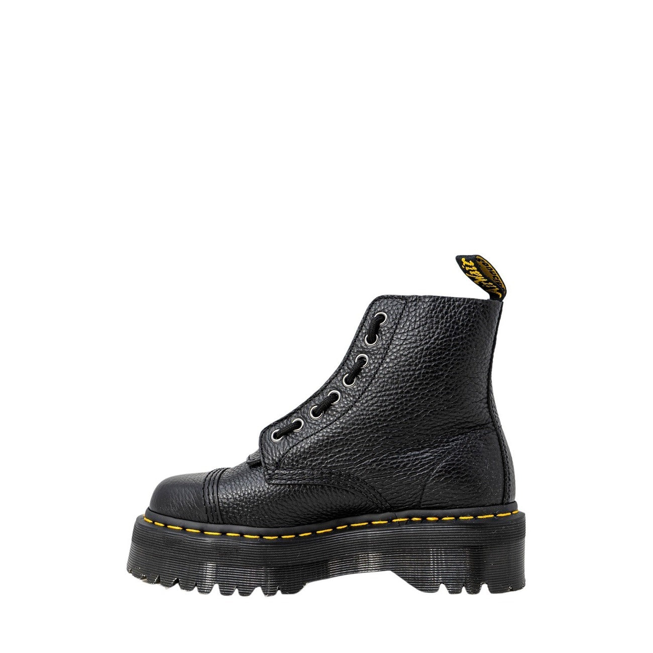 Dr. Martens Sinclair noire femme en cuir vue de profil