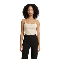 Image 4 : Débardeur Guess noir femme détail matière lyocell premium et finitions — delvale