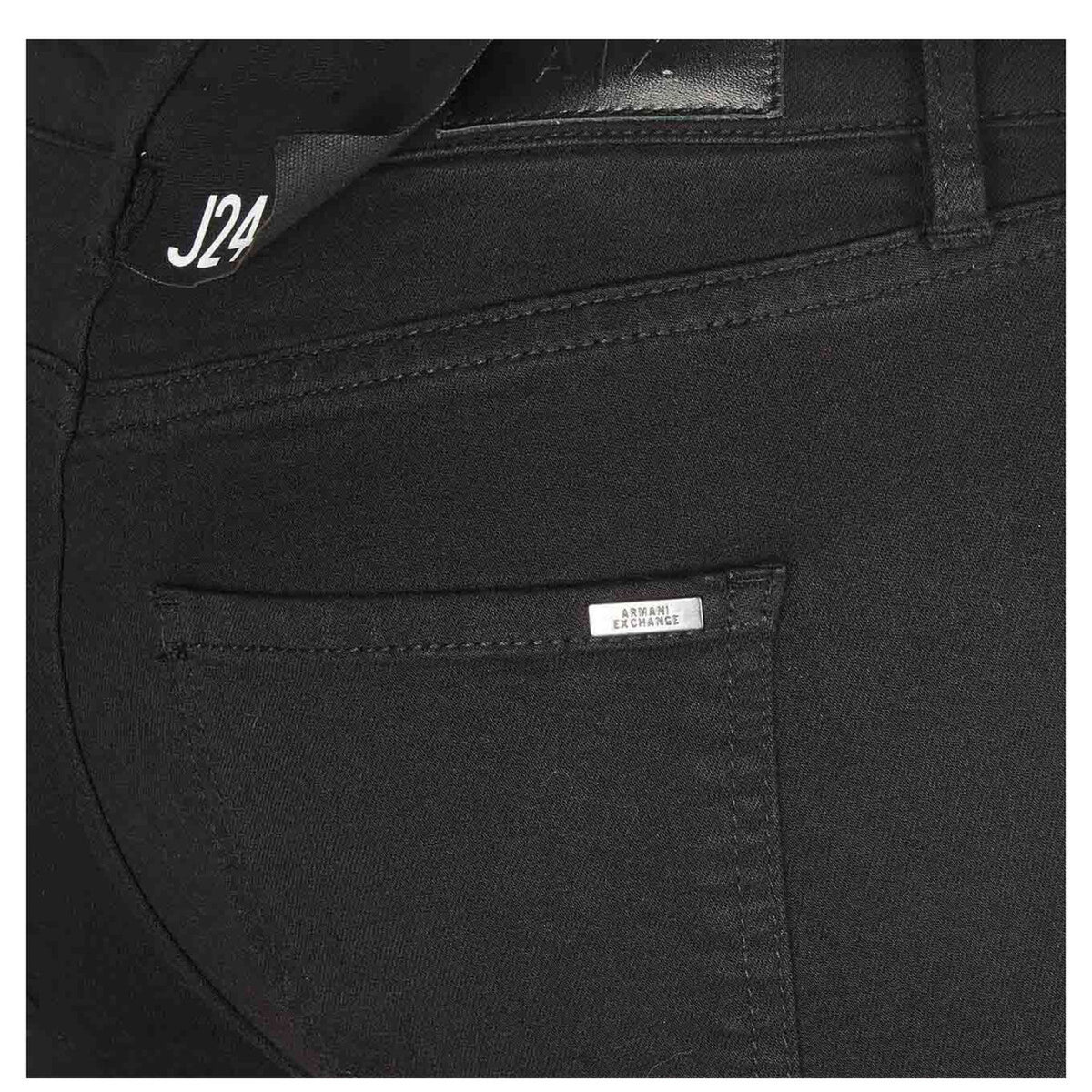 Image 3 : Jean Armani Exchange femme noir coupe moderne, vue portée — delvale