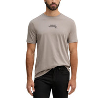 T-shirt Armani Exchange homme beige imprimé dos – vue de face variante coloris