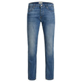Jack & Jones Jeans Homme Bleu Effet Usé Coton Élasthanne